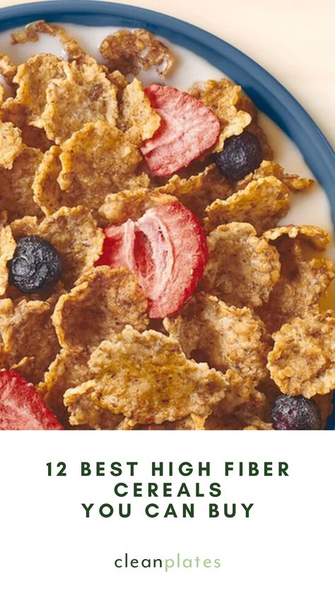 Cereal doesn't have to be devoid of nutrients -- and high-fiber cereals no longer taste like cardboard. Here are 12 great choices, all with at least 5 grams of fiber per serving. High Fiber Cereal, Fiber Cereal, Whole Grain Cereals, Healthy Products, Peanut Butter Honey, No Sugar Foods, High Fiber, Low Sugar, Non Gmo