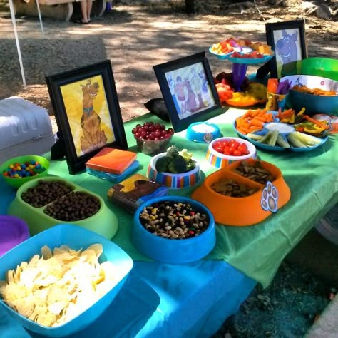 Snacks and desserts at a Scooby Doo Party #Scooby #party Some people are so smart! Why did we not think to have Scooby snacks! Scooby Birthday, Scooby Doo Birthday Party Ideas, Scooby Doo Cake, Scooby Doo Party, Scooby Doo Birthday Party, Scooby Doo Birthday, Scooby Doo Halloween, Scooby Dooby Doo, Birthday Party Snacks