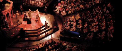 The thrust stage, part of what makes our theatre so unique! Thrust Stage, Stratford Festival, Stratford Ontario, Theatre Education, Shakespeare Festival, Theater Performance, Theatre Stage, Theatre Design, Summer Music