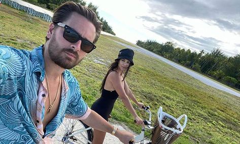 Kourtney Kardashian took a trip down memory lane on Wednesday night and delighted fans as... Kourtney And Scott, Scott Disick And Kourtney, Scott And Kourtney, Six Month Old Baby, Kardashian Show, Fyre Festival, Gwen And Blake, Friend Vacation, Jenner Family