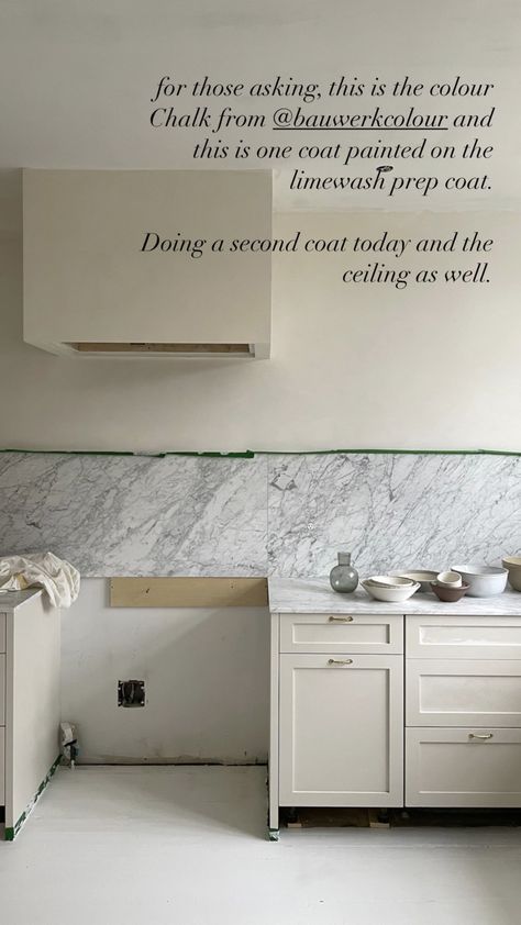 Limewash Cabinets, Limewash Kitchen, Driftwood Kitchen, One Coat Paint, Kitchen Reno, Vanity Cabinet, Stories Instagram, Double Vanity, Alcove Bathtub