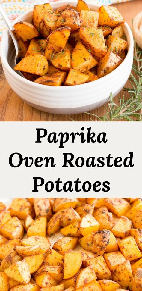 Super Easy Meal Prep, Toaster Oven Cooking, Paprika Recipes, Toaster Oven Recipes, Potatoes In Oven, Oven Roasted Potatoes, Roasted Potato Recipes, Smart Oven, Meal Prep Bowls