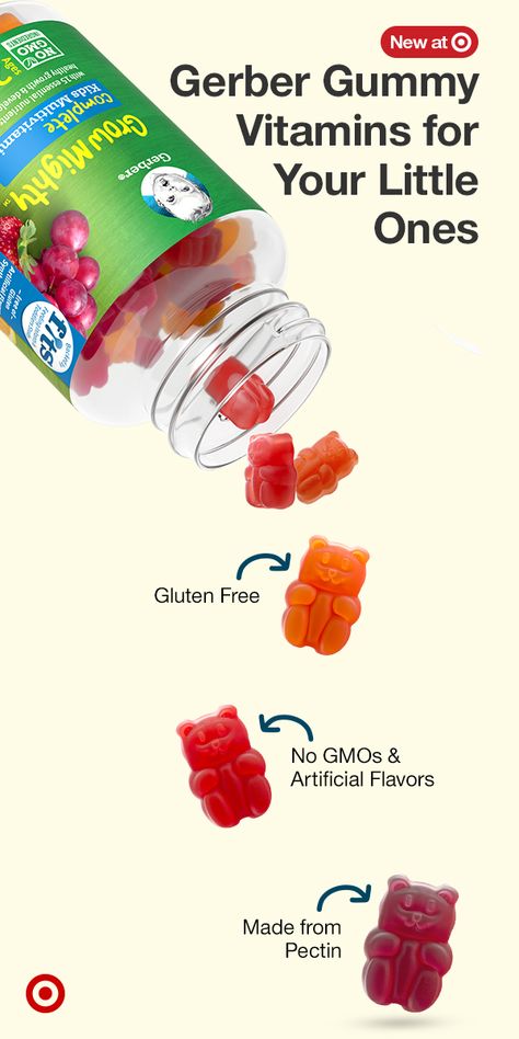 Vitamin Infographic, Study Fits, Vitamin Design, Kids Vitamins, Vitamins D, Healthy Gummies, Vitamin Gummies, Chewable Vitamins, Kids Multivitamin