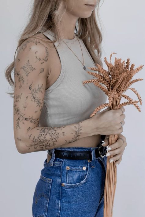 Fineline Tattoo Sleeve Woman, Womens Fine Line Tattoo, Fine Line Tattoo Sleeve Women, Fine Line Tattoo Forearm, Fine Line Tattoo Women, Fineline Sleeve Tattoo, Fine Line Sleeve Tattoo, Fine Line Sleeve Tattoo Women, Fine Line Tattoo Sleeve