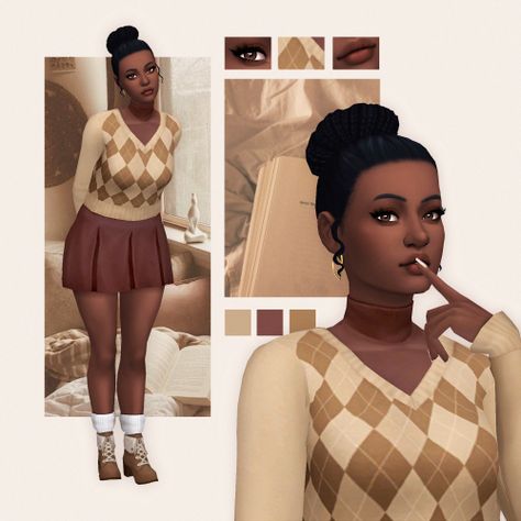 Mods Ts4, Clothes Brown, Brown Outfits, Hair Earrings, Socks Boots, Cc Mods, Stay With Me, Sims4 Cc, Brown Outfit