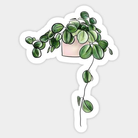 Plant Design Sticker #StickersAesthetic Sticker Design Inspiration, Floral Wall Decals, Work Stickers, Cute Laptop Stickers, Green Sticker, Scrapbook Stickers Printable, Unique Sticker, Design Sticker, Personalized Stickers