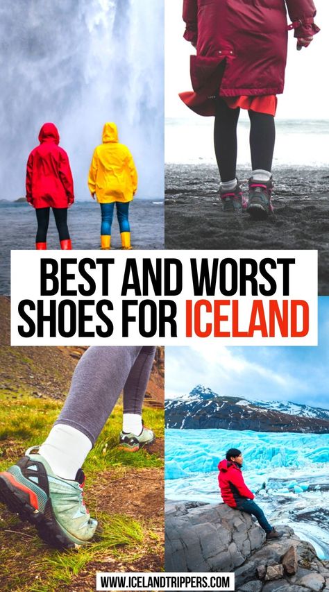 Best and Worst Shoes for Iceland Iceland Hiking Outfit, Iceland Summer Packing List, Hiking Iceland, Iceland Clothes, Iceland In June, Winter In Iceland, Iceland Fashion, Iceland Packing List, Iceland In Winter