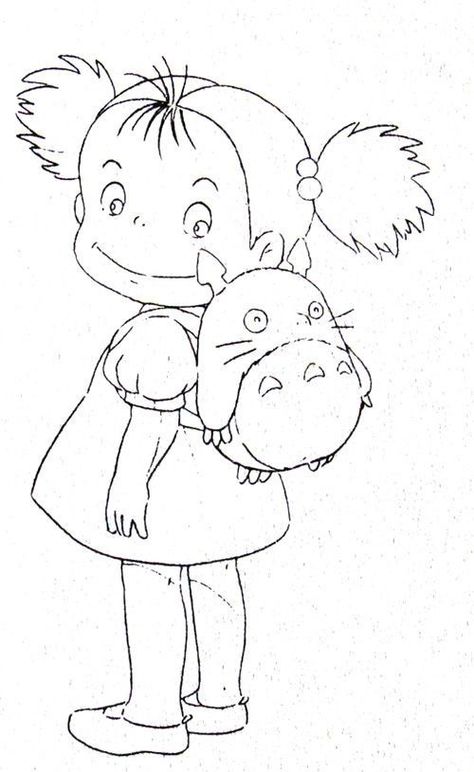 Studio Ghibli Sketches Character Design, Mei Totoro Tattoo, My Neighbor Totoro Sketch, Studio Ghibli Sketch Drawings, Studio Ghibli Drawings Easy, Studio Ghibli Line Art, Ghibli Drawing Sketch, Studio Ghibli Drawing Sketches, My Neighbor Totoro Drawing