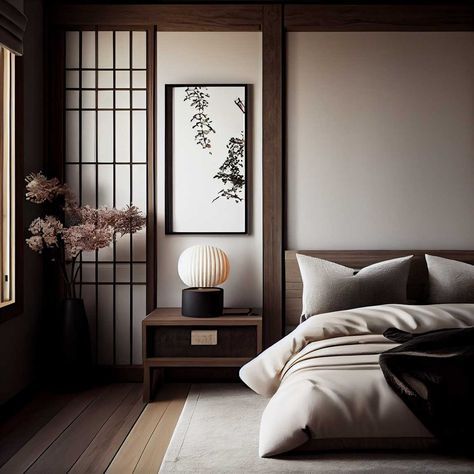 Ikigai Interior Design, Japan Bedroom Design, Japan Style Bedroom, Japan Apartment, Japandi Bedroom Design, Japanese Style Bedroom, Japandi Bedroom, Japandi Interiors, Japanese Style House