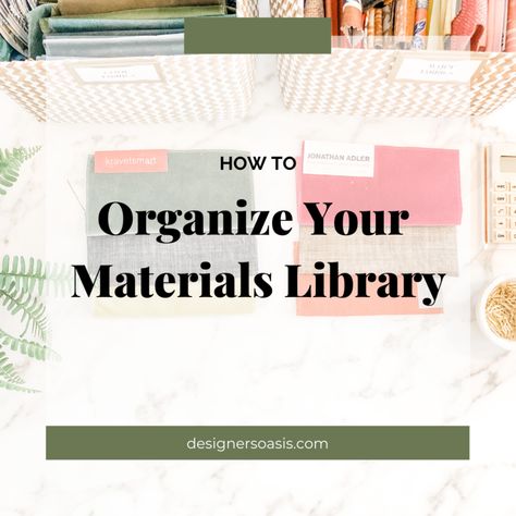 How to Organize your Interior Design Materials Library — Designer's Oasis Interior Decorator Business, Interior Design Materials, Interior Design Presentation Boards, Simply Organized, Interior Solutions, Design Studio Office, Presentation Boards, Library Organization, Interior Design Student