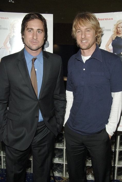 Luke Wilson with his older brother Owen Wilson Andrew Wilson, Wilson Brothers, Brothers Keeper, Luke Wilson, Famous Families, Queen Liz, Let's Pretend, Owen Wilson, All In The Family