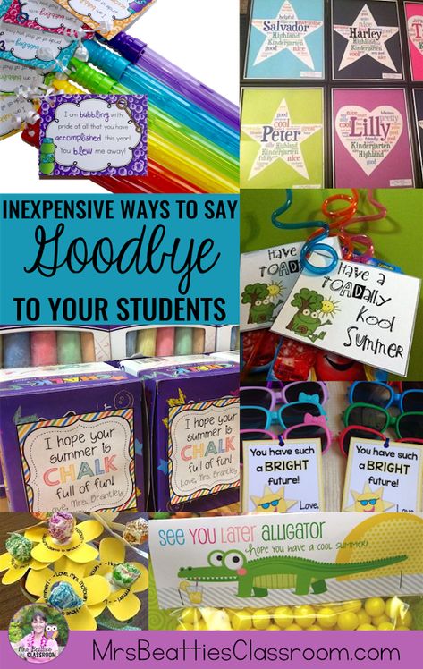 Hey, Teacher! Show your students how much you're going to miss your time together with a fun, inexpensive goodbye gift as they head into summer vacation. This round-up post contains great DIY ideas and printables that won't break the bank. #studentgifts #endofyear #classroom #teacher Teaching Gifts, Ways To Say Goodbye, Student Teacher Gifts, Inexpensive Gifts, Hundreds Chart, Goodbye Gifts, Preschool Graduation, Classroom Gifts, Kindergarten Graduation