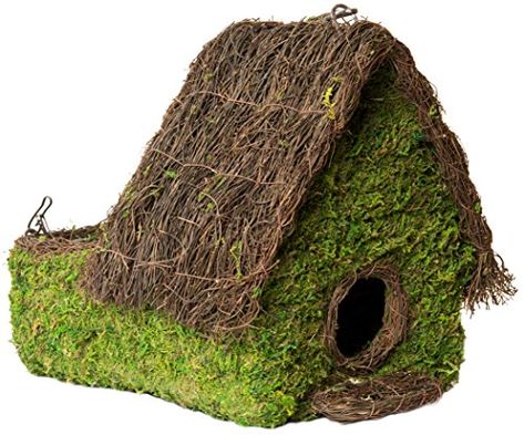 SuperMoss 56002 Plantable Maison Birdhouse 95 by 105 Fresh Green ** Find out more about the great product at the image link. Woven Birdhouse, Moss Birdhouse, Green Patio, White Oak Tree, Bird Types, Rustic Traditional, Bird Houses Diy, Parrot Toys, Scrap Material