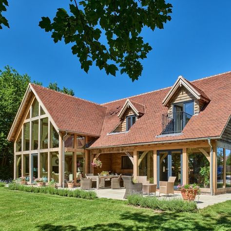 Oakwrights’s Instagram profile post: “"At our first client meeting, we immediately connected as we shared a passion for barn architecture, especially oak frame barn…” Dormer Window Ideas, Bungalow Conversion, Dormer Bungalow, Dormer Roof, Dormer Window, Bungalow Extensions, Room Above Garage, Oak Frame House, Oak Framed Buildings