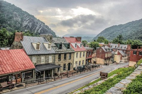 Harper's Ferry, West Virginia, C&O Canal NPS. Harpers Ferry West Virginia, West Virginia Mountains, West Virginia Travel, West Va, Virginia Vacation, New Urbanism, Frederick Maryland, Virginia Travel, Raven Cycle