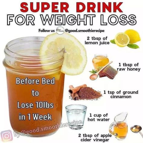 🔥Smoothie Help Weight Loss🔥 on Instagram: "K📲This Is How the fat-burning drink is Done Ingredients: 2 tablespoons of Apple cider vinegar 2 Tablespoons of Lemon juice 1 Tablespoon of Raw honey 1 tablespoon of ground cinnamon powder 1 cup of hot WaterHere is how to prepare this fat-burning drink! The preparation is simple. You only need to heat the 1 cup of water. Make sure that the water does not reach the boiling point. When the water is well heated, then add all of the remaining ingredients Passion Fruit Smoothie, Vegan Protein Smoothie, Vegan Smoothie Bowl, Fat Burning Juice, Boiling Point, Cup Of Water, Smoothie Diet Plans, Smoothie Bowl Recipe, Cinnamon Powder