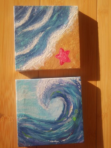 Simple Canvas Paintings, Cute Canvas Paintings, Easy Canvas Art, Canvas Painting Designs, Cute Paintings, Small Canvas Art, Diy Canvas Art Painting, Mini Canvas Art, Art Inspiration Painting