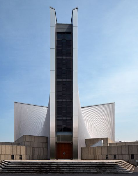 Kenxo Tange's St Mary's Cathedral photographed by Edmund Sumner