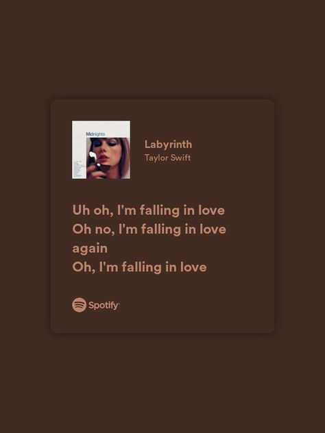 labyrinth taylor swift Uh oh, I'm falling in love Oh no, I'm falling in love again Oh, I'm falling in love Labyrinth Taylor Swift, Snow On The Beach Taylor, Dressing For Revenge, Anti Hero Taylor Swift, Falling In Love Songs, Crush Lyrics, Revenge Quotes, Snow On The Beach, Taylor Swift Dress