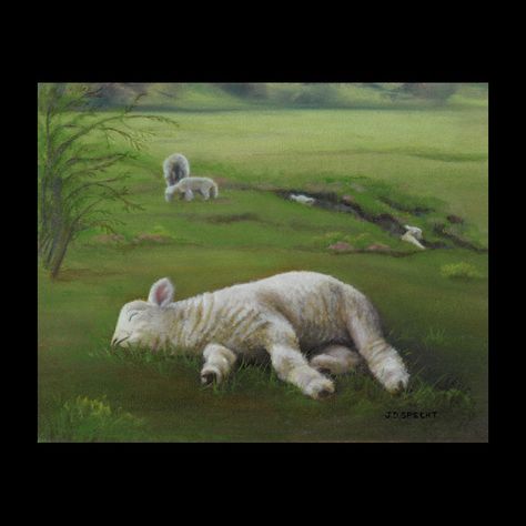 Ahhhhh Lamb Lying Down, Green Pastures, Green Pasture, Lord And Savior, Religious Art, Sheep, Jesus, Quotes, Green