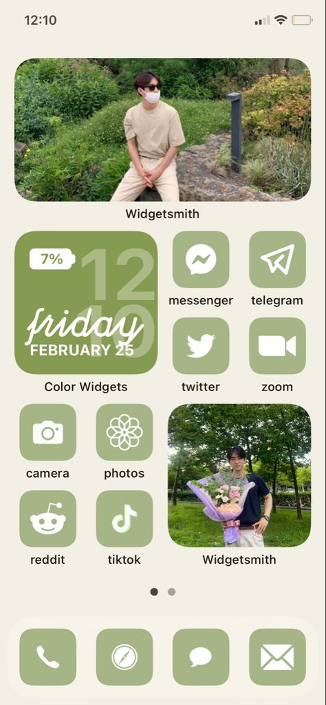 Iphone Home Screen Aesthetic, Aesthetic Widgetsmith, Widgets Wallpaper, Green App Icons, Home Screen Aesthetic, Iphone Home Screen, Screen Aesthetic, Home Screen, App Icon
