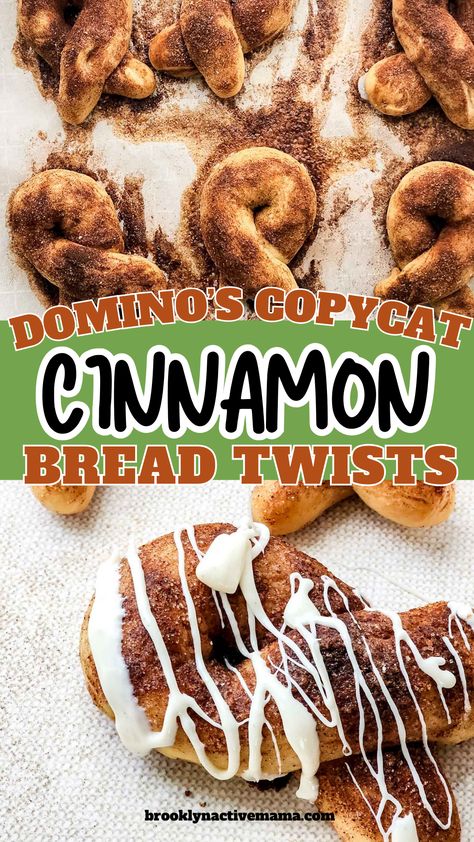 Dominos Cinnamon Twists Recipe, Copycat Dominos Cinnamon Twists, Pizza Dough Cinnamon Twists, Dominos Cinnamon Bread Twists, Dominos Cheese Bread Recipe, Tik Tok Snacks, Cinnamon Bread Twists, Cinnamon Twists Recipe, Dominos Recipe