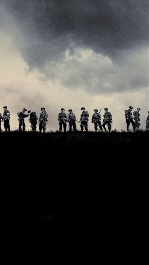 Band Of Brothers Wallpaper, Brothers Wallpaper, Army Bedroom, Remembrance Day Art, Wallpapers For Phone, Military Images, Ww2 Posters, Military Poster, Brothers Art