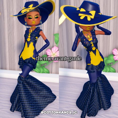 dress to impress theme avant garde outfit inspo no vip Avant Garde Dti Outfit, Dress To Impress Theme Avant Garde, Avant Garde Dress To Impress Outfit, Dti Avante Grade, Avant Garde Dress To Impress, Avant Garde Outfit, Avant Grade, Avant Garde Dresses, Cats Pictures