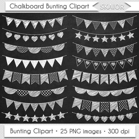 Chalkboard Bunting Clipart Flags Clipart Doodle Bunting by skaior Handmade Poster Design, Bunting Clipart, Chalkboard Doodles, Chalkboard Fonts, Handmade Poster, Chalkboard Lettering, Happy Birthday Signs, Chalkboard Designs, Graduation Signs