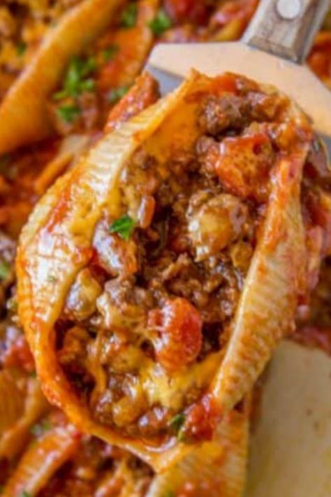 Stuffed Shells Recipes, Taco Stuffed Shells Recipe, Healthy Recipes For Two, Jumbo Shell Recipes, Stuffed Shells Beef, Healthy Quinoa Recipes, Shells Stuffed, Chicken Stuffed Shells, Shell Pasta Recipes