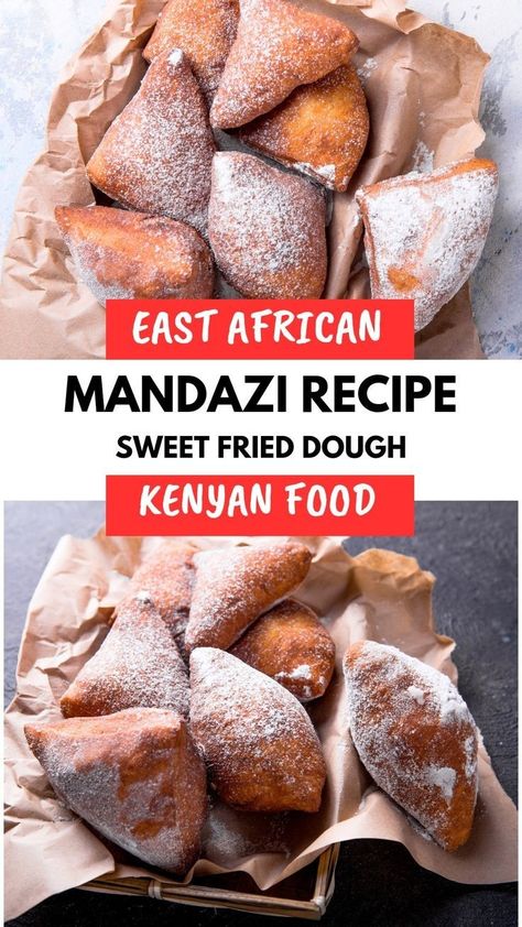 Best food to eat in the morning 😋 East African Recipes Authentic, Ethiopian Recipes Authentic, Kenyan Mandazi Recipe, Kenyan Recipes Dishes, Traditional African Recipes, Authentic African Food Recipes, Kenyan Desserts, Kenyan Dishes Recipe, Mandazi Recipe Kenya