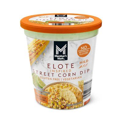 Members Mark Street Corn Dip, 24 oz. - Sam's Club Street Corn Dip, Mexican Dip, Mexican Dips, Cilantro Salsa, Chili Lime Seasoning, Corn Dip, Cotija Cheese, Party Dips, Dried Mangoes