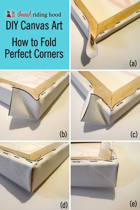 DIY Canvas Art! or How to Stretch a Canvas with Perfect Corners in 6 Easy Steps! a tutorial Living Room Upholstery, Upholstery Diy, Furniture Bedroom, Storage Diy, Diy Pallet, Furniture Upholstery, Diy Canvas Art, Diy Canvas, Pallet Furniture