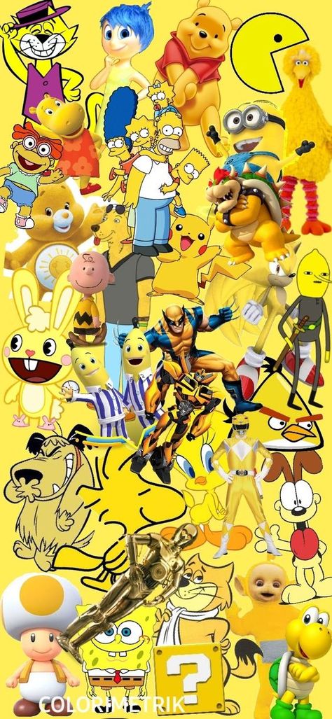 Yellow character portrait|#yellowcartoon #bestfifts #vday Characters Photography, Yellow Doodles, Yellow Cartoon Characters, Yellow Characters, Blue Cartoon Character, Colored Characters, Characters Disney, Yellow Cartoon, Rainbow Cartoon