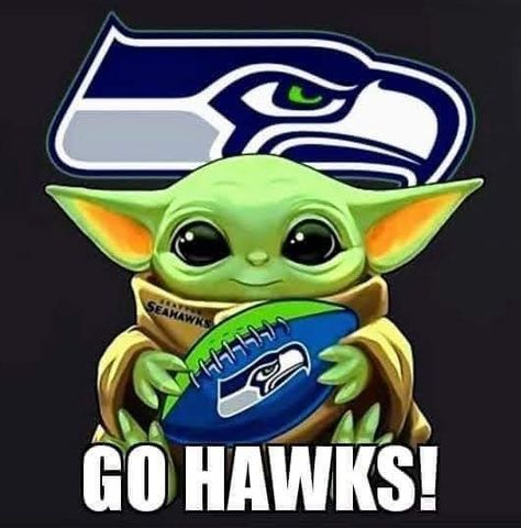 Seahawks Wallpaper, Lady Hawk, Seahawks Funny, Seahawks Memes, Baby Yoda Wallpaper, Seattle Seahawks Logo, Nfl Seahawks, Legion Of Boom, Yoda Wallpaper