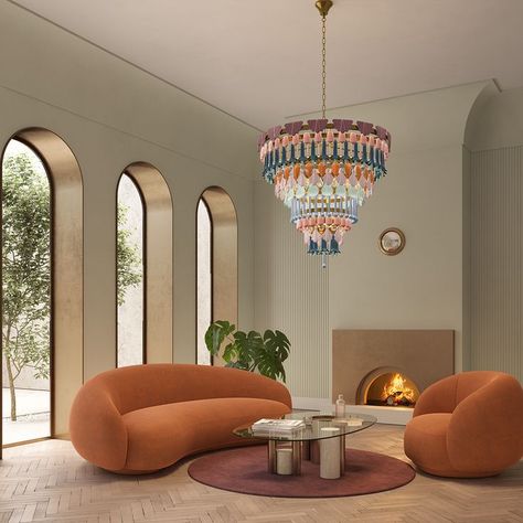 Seasons, Lladró’s latest lighting collection inspired by the exuberant Art Deco movement of the 1920s and which combines the brand’s signature style with the varieties of color and form of the four seasons, is the winner of best chandelier at the NYCxDESIGN Awards. #NYCxDesignAwards #Lladró #Lighting #HandmadePorcelain Small Corner Office, Brass Light Fixtures, City Loft, Parks Furniture, Art Deco Movement, Home Aesthetics, Lamps Floor, Beautiful Rooms, Unique Wallpaper