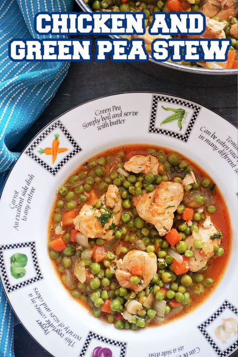 Chicken Peas Recipe, Menstrual Phase, Green Split Peas, Split Peas, Raw Carrots, Pea Recipes, Chicken Stew, Green Peas, Yum Yum Chicken