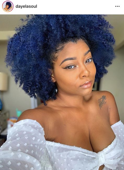 Midnight Blue Hair Color On Black Women, Blue Hair Color On Black Women Natural, Navy Blue Hair Color On Black Women, Dark Blue Natural Hair Black Women, Navy Blue Natural Hair Black Women, Blue Hair For Black Women, Dark Blue 4c Hair, Navy Blue Natural Hair, Indigo Hair Black Women