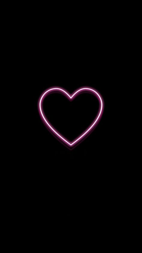 Neon Heart Wallpaper, Black Heart Background, Hearts Astethic, Wallpaper Hearts, Background Lockscreen, Neon Heart, Heart Background, Neon Wallpaper, Heart Wallpaper