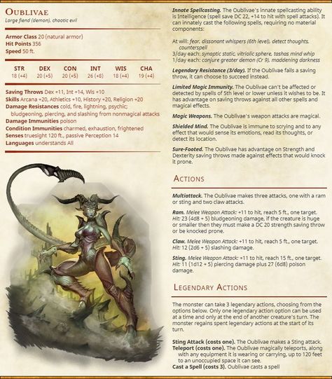 Dnd Demon, Adventuring Party, Dnd Diy, Dungeons And Dragons Rules, Dnd Stats, Dnd Homebrew, Dnd Stories, Demon Lord, Dnd Classes