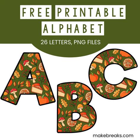 Free Printable Alphabet Templates, Letters To Print, Cut Out Letters, Alphabet Templates, Printable Alphabet Letters, Free Printable Letters, How To Make Banners, Printable Alphabet, Changing Leaves