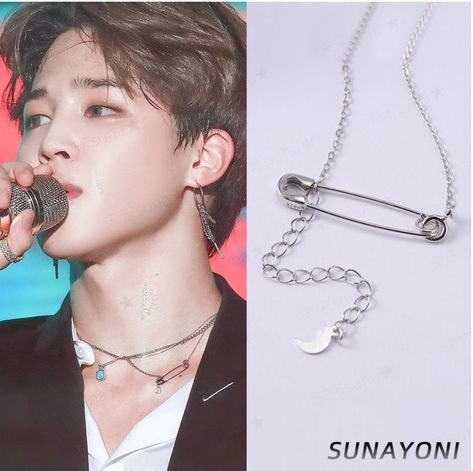 Celebrity Necklace, Army Crafts, Bts Bracelet, Kpop Earrings, Preppy Accessories, Pop Jewelry, Mode Ulzzang, Funny Short Video Clips, Diy Crafts Bookmarks