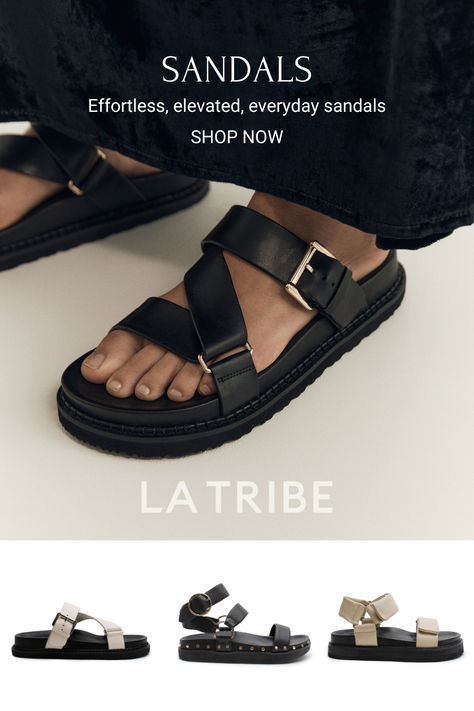 Discover the newest arrivals from La Tribe. La Tribe Sandals, Trend Sandals, Everyday Sandals, Trending Sandals, Shoe Inspo, Neutral Fashion, Slides Shoes, Personal Stylist, Holiday Outfits