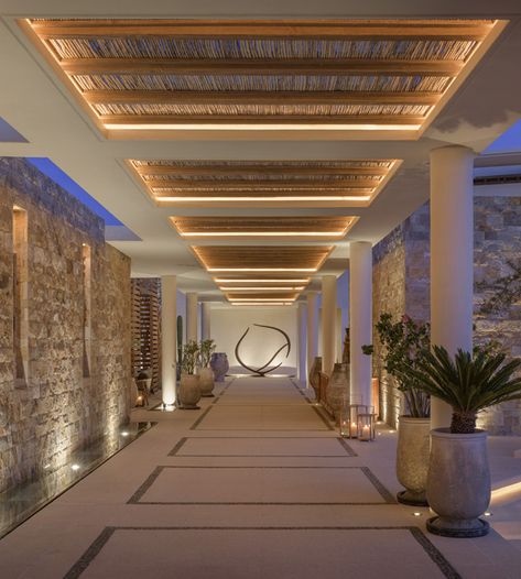 Casa Cook Hotel, Restaurants Design, Luxury Hotels Lobby, Tropical Interior Design, Casa Cook, Hotel Corridor, Caribbean Hotels, Resort Interior, Corridor Design