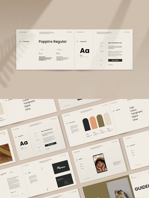 Impress/Brand Guidelines, #Templates Clothing Brand Guidelines, Brand Guidelines Typography, Luxury Brand Guidelines, Typography Brand Guidelines, Brandbook Brand Guidelines, Brand Book Layout, Ritual Branding, Brand Guidelines Presentation, Exhibition Layout