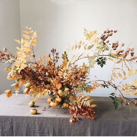 10 inspired floral bouquet ideas for 2019 weddings | 100 Layer Cake | Bloglovin’ Foggy Spring, Flora Designs, Autumn Arrangements, Korean Thanksgiving, Rain Tree, Copper Beech, Flowers And Fruit, Fall Flower Arrangements, Fall Floral Arrangements