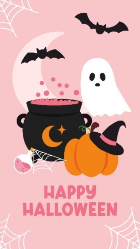 Halloween Trends, Halloween Queen, Bunny Wallpaper, Holiday Wallpaper, Halloween Illustration, Halloween Backgrounds, Halloween Animals, Halloween Diy Crafts, Pink Halloween