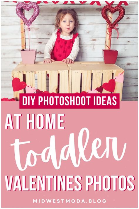 Get ready to fall in love with these charming Valentines photoshoot ideas, unique props, and precious outfits that are perfect for your toddler, baby, or little kids. Make unforgettable memories with a DIY kissing booth, aesthetic & affordable backdrops, and a free kissing booth sign. Get inspired & start planning your toddler Valentine's day photoshoot today at midwestmoda.blog. Kissing Booth Aesthetic, Diy Kissing Booth, Photoshoot Ideas For Kids, Valentines Photoshoot Ideas, Kissing Booth Sign, Booth Aesthetic, Bowtie Outfit, Mini Session Ideas, Toddler Suspenders