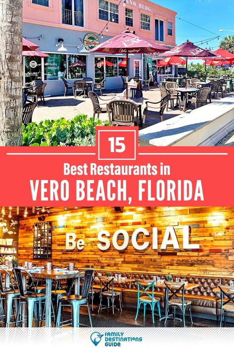 Want to see the best restaurants in Vero Beach, FL? We’re FamilyDestinationsGuide, and we’re here to help: From incredible brunch spots and amazing places to eat dinner, to local foodie spots and hidden gems, discover the BEST Vero Beach restaurants - so you get memories that last a lifetime! #verobeach #verobeachrestaurants #restaurantsinverobeach #bestrestaurantsinverobeach #placestoeatverobeach Things To Do In Vero Beach Fl, Vero Beach Restaurants, Olive Garden Restaurant, Vero Beach Disney, Hollywood Beach Florida, Riverside Cafe, Beach Disney, Vacation 2024, Florida Travel Guide