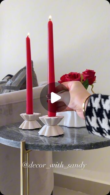 Homemade Candlestick Holders, Xmas Candle Holders, Diy Candelabra Centerpiece, Candle Stick Holders Diy, Diy Candle Stands, Diy Candle Stand, Candle Stand Diy, Candle Holder Ideas, Homemade Candle Holders